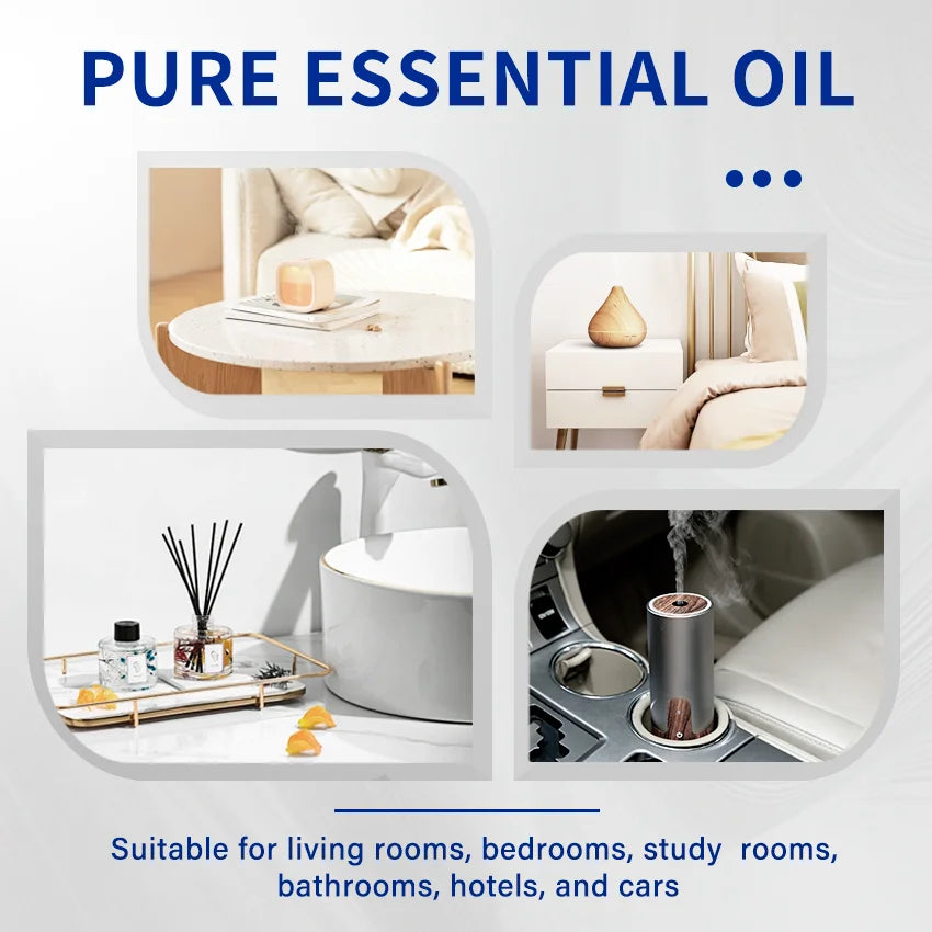 HIQILI Woody Fragrance Oils Set For Diffusers Humidifiers Candles