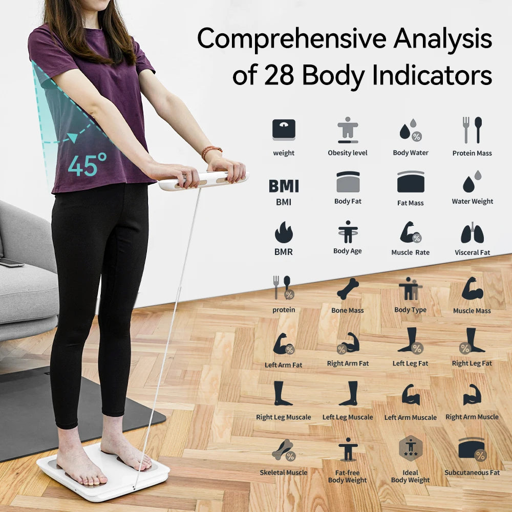 Smart Scale 8Electrode Digital Body Weight Fat BMI Muscle Mass