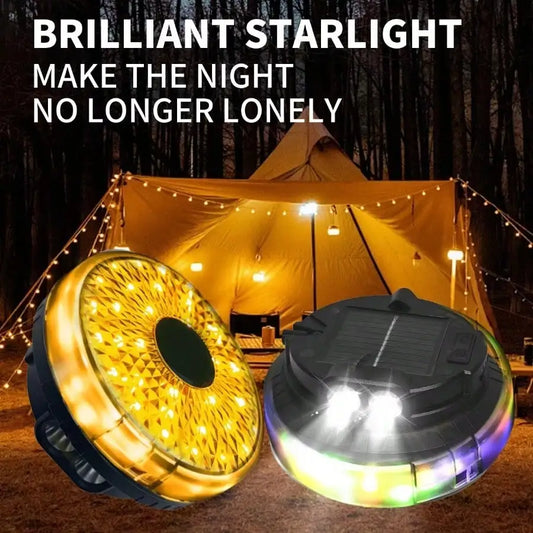 3 in 1 Solar Camping Lantern Spotlight and Fairy Lights