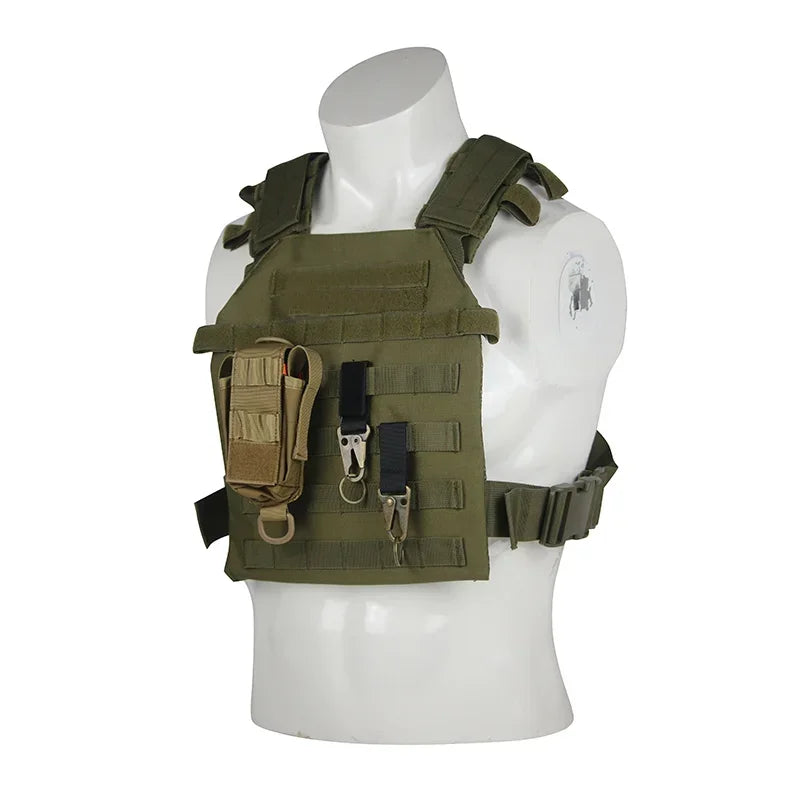 Tactical Plate Carrier Vest Molle System For Airsoft Training