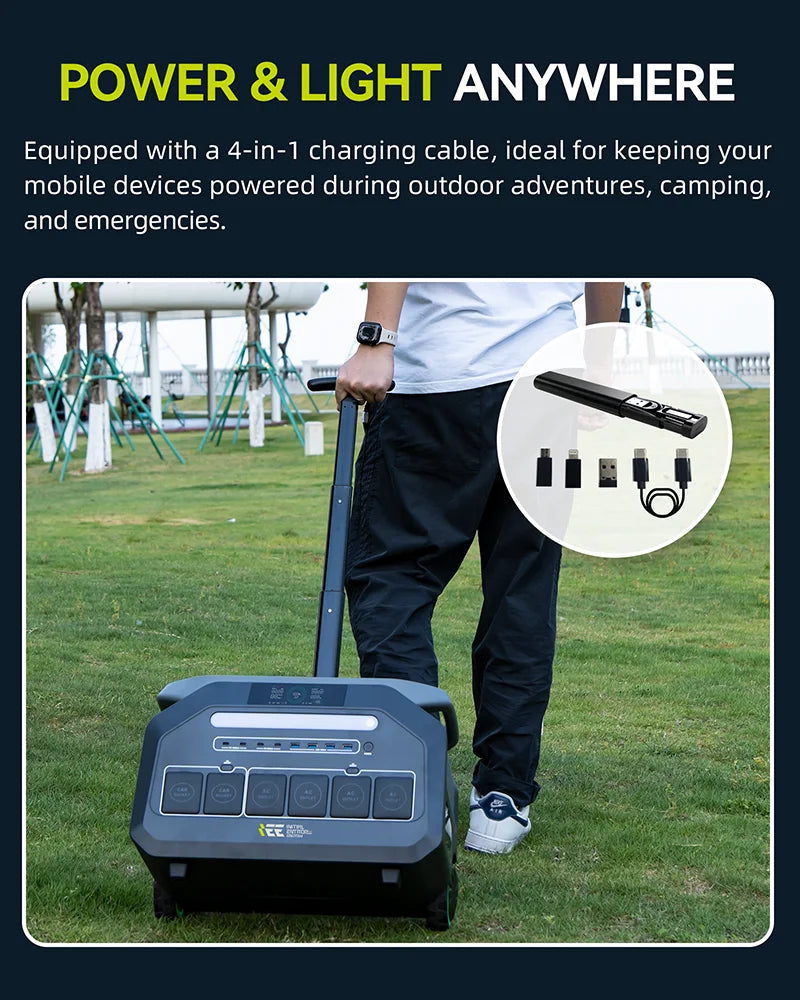 IEE Portable Power Station With Fast Charging Backup Power
