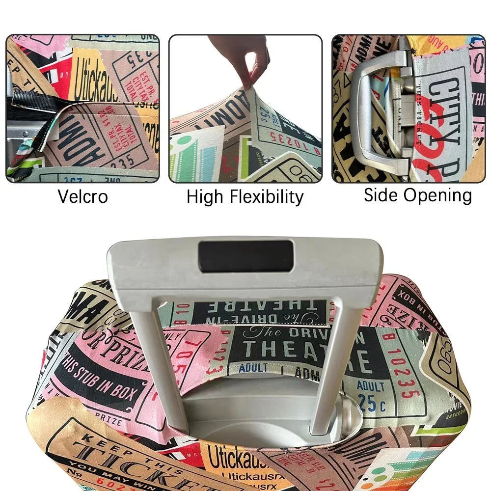 Stretch Luggage Cover Protector Elastic Fabric Fits Suitcases