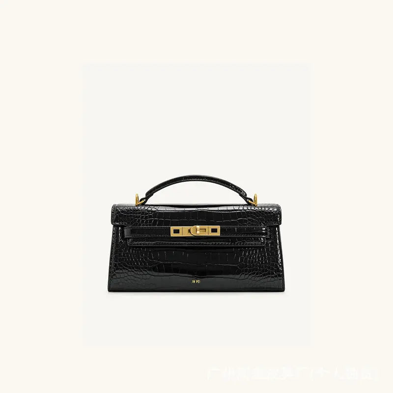 JW PEI Noor Mini Crocodile Embossed Top Handle Satchel Purse