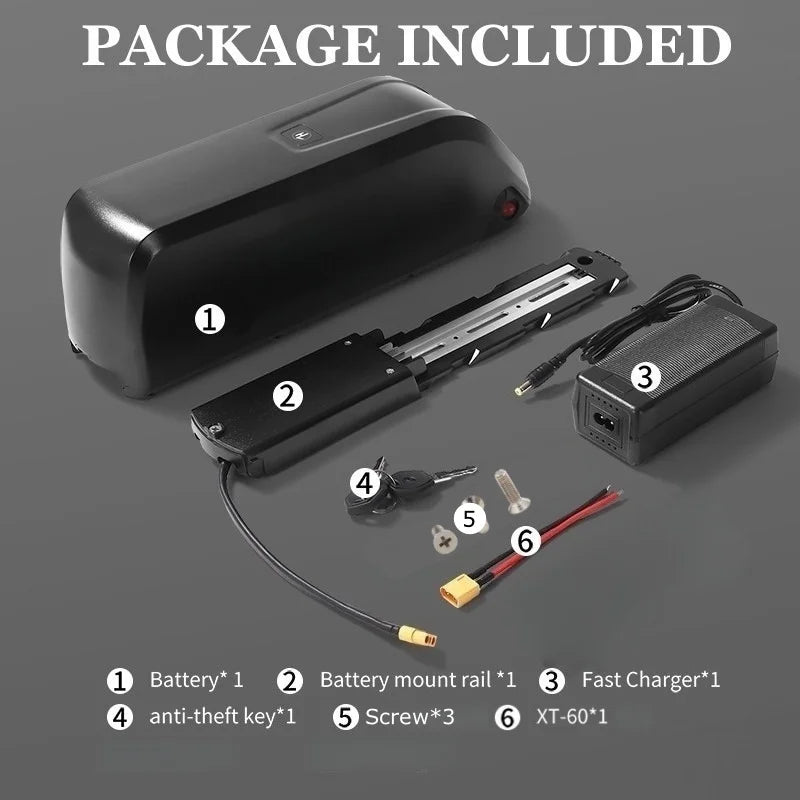 Aleaivy Hailong 36V Ebike Battery 10Ah 15Ah 20Ah Li Ion