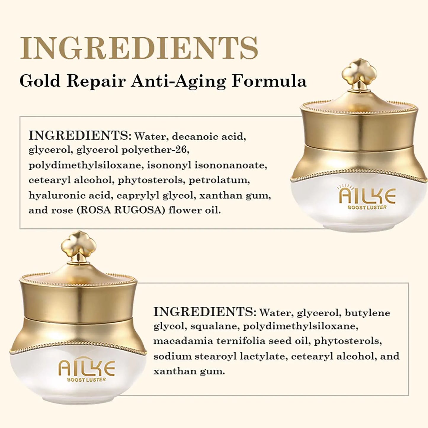 AILKE Night Cream For Women Collagen Moisturizing Brightening Anti Aging