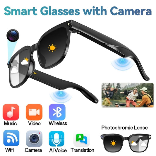 Giinova AI Smart Video Glasses 8MP Camera And 4K Recording