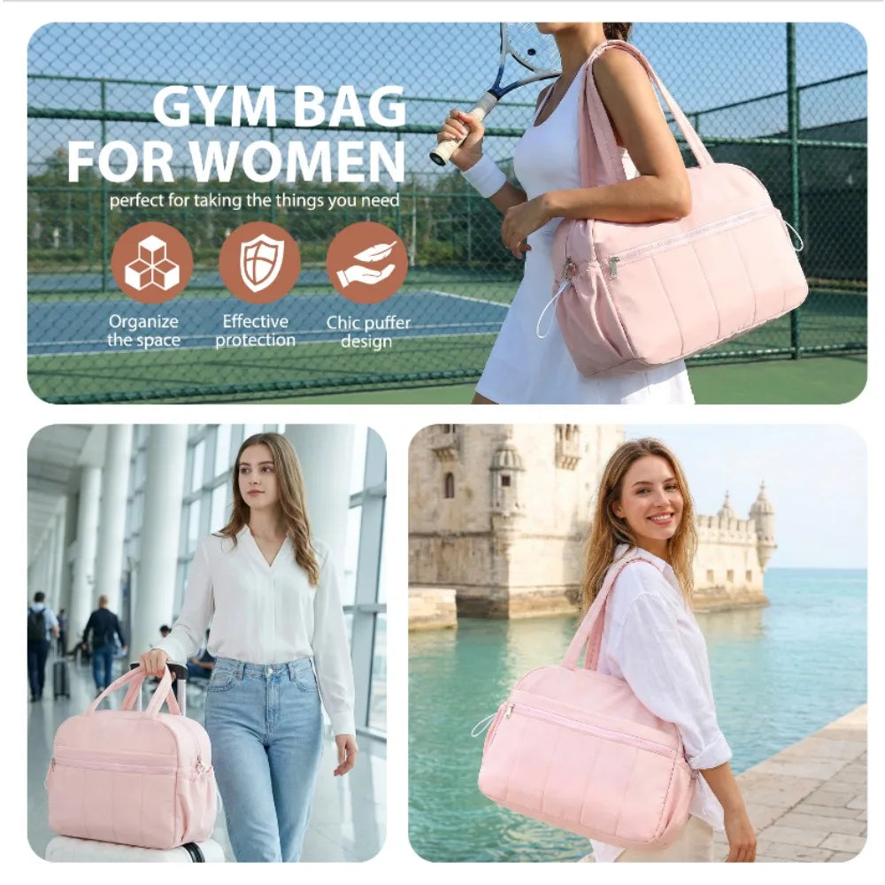 Women's Travel Duffel Bag With Wet Pocket Lightweight
