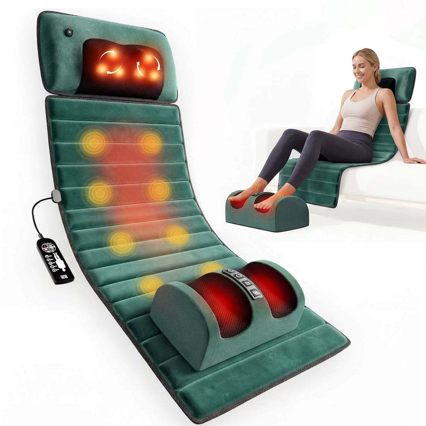 Homemassa Deep Tissue Full Body Massage Mat With Ten Motors