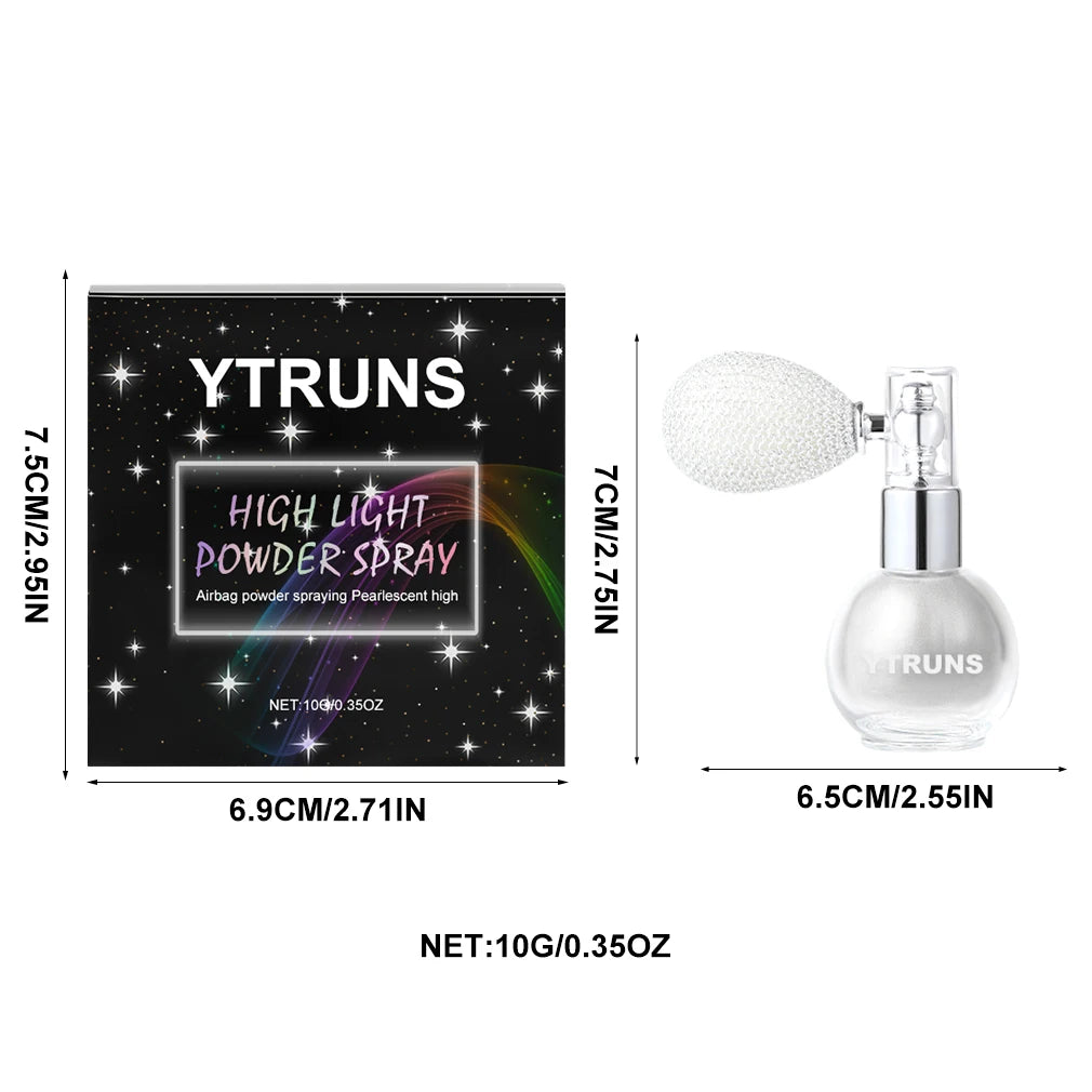 Star Glitter Spray Body Makeup Highlighter 3D Laser Glitter Powder