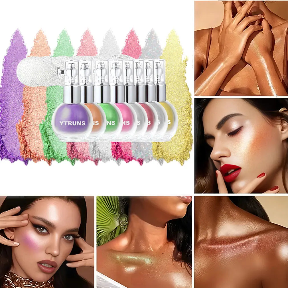 Star Glitter Spray Body Makeup Highlighter 3D Laser Glitter Powder