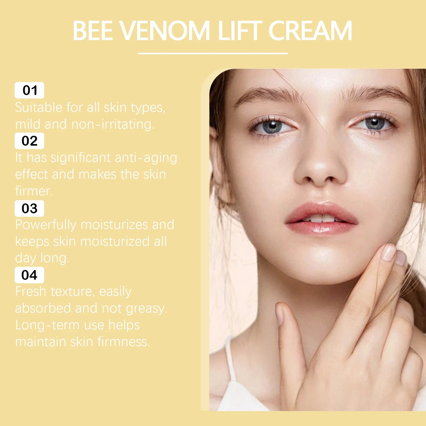 Hoygi Bee Venom Cream Instant Lifting Tightening And Wrinkle Reduction