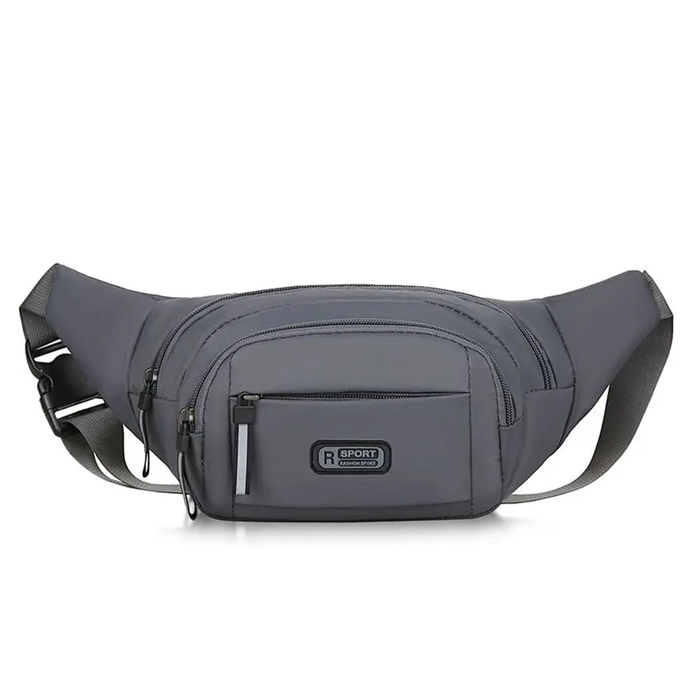 Mens Nylon Anti Theft Waist Bag Large Capacity Chest Bag