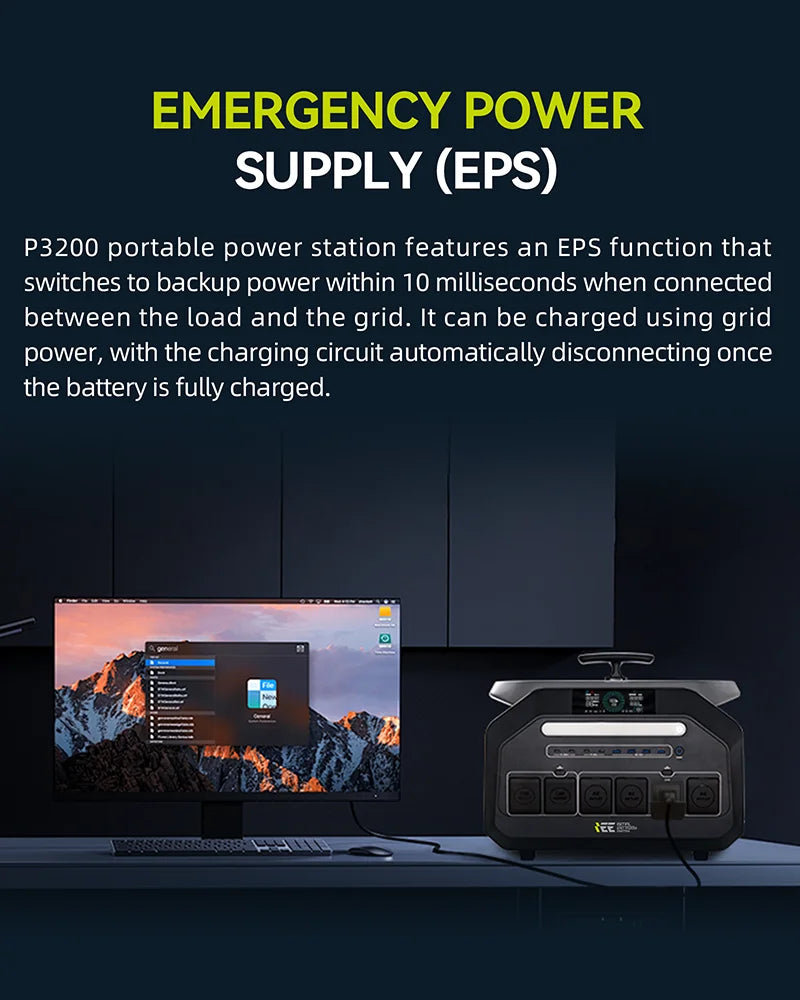 IEE Portable Power Station With Fast Charging Backup Power