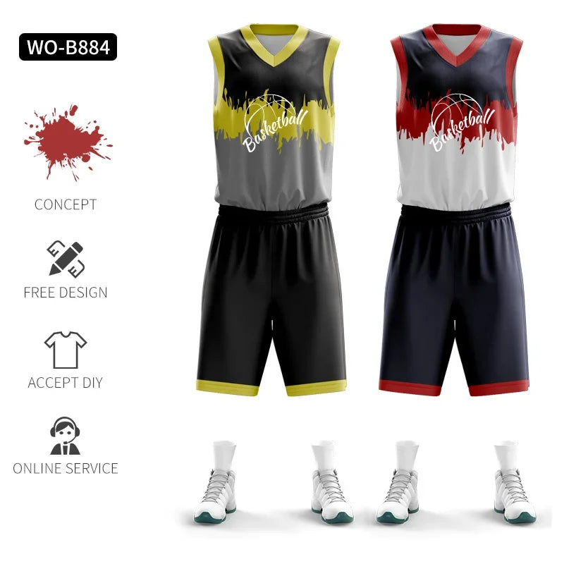 Jianfei Personalized Reversible Basketball Jersey Training Uniform