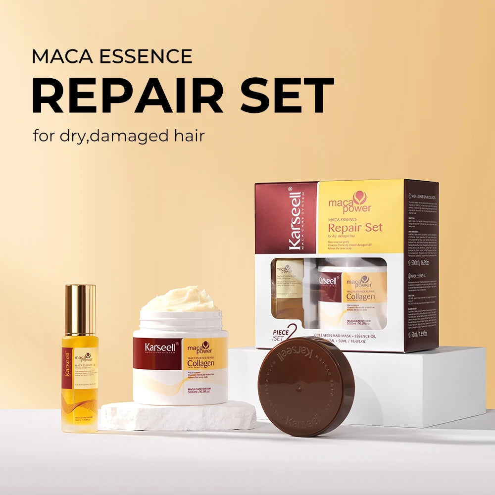 Karseell Collagen Hair Mask Set With Argan Oil Serum
