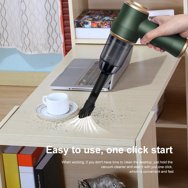 Cordless Portable Car Vacuum Cleaner With HEPA Filtration