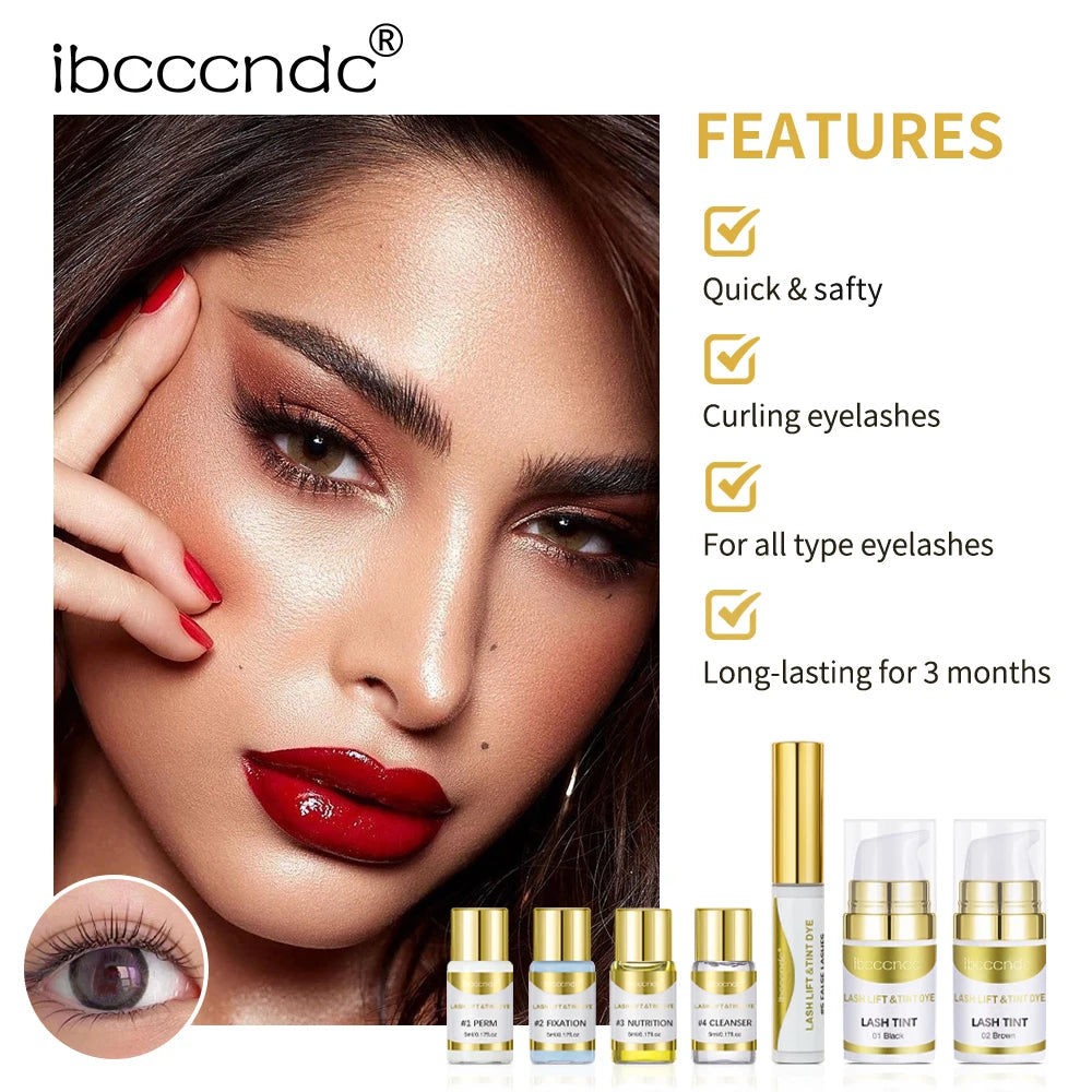 Ibcccndc Semi Permanent Lash Lift Kit Brow Lamination Dye