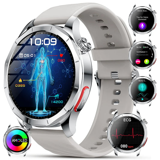 Marsyu ECG PPG Health Smart Watch Featuring Heart Rate Tracking
