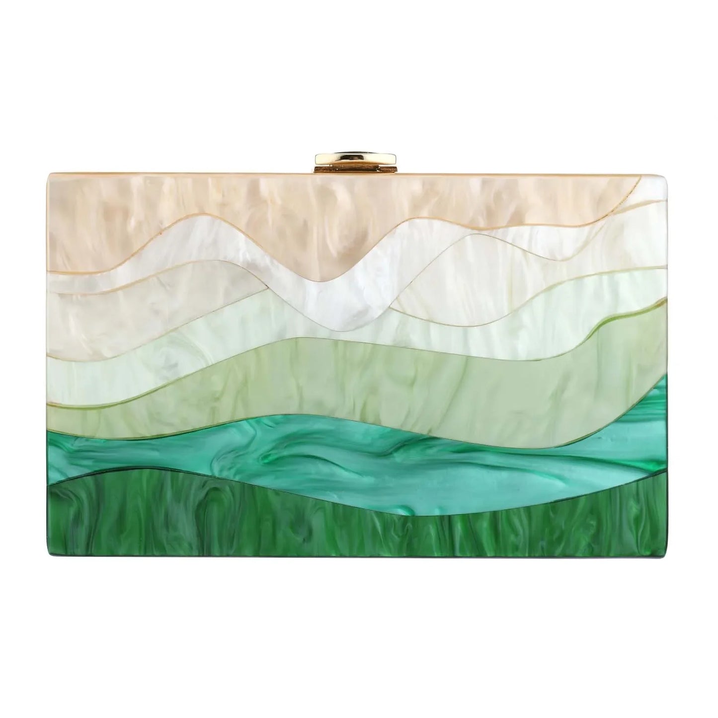Acrylic Chain Box Clutch For Women Evening Party Purse