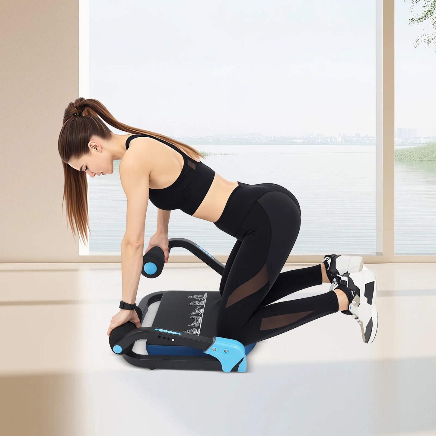 Abdominal Trainer Ab Exerciser Foldable Home Gym Equipment