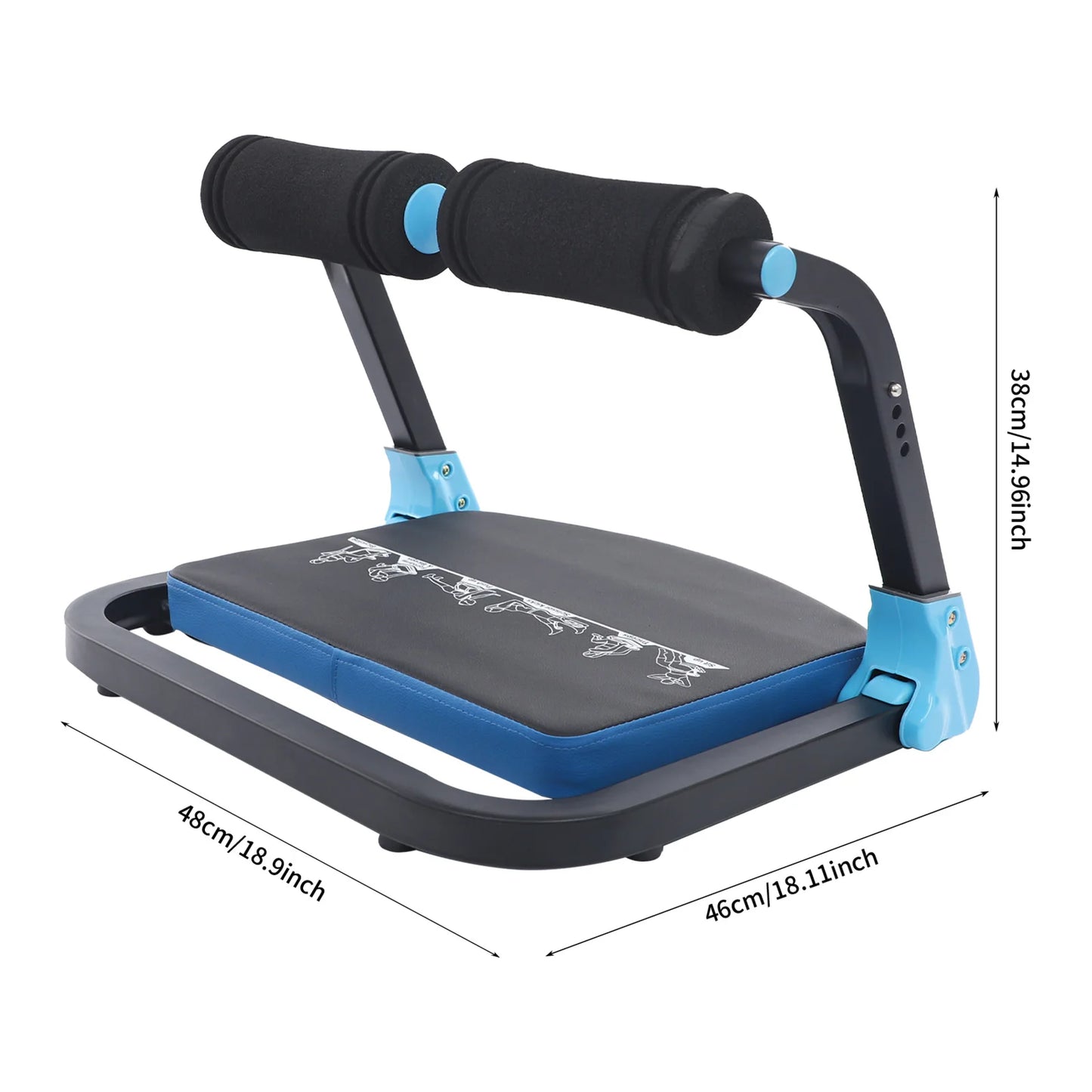 Abdominal Trainer Ab Exerciser Foldable Home Gym Equipment