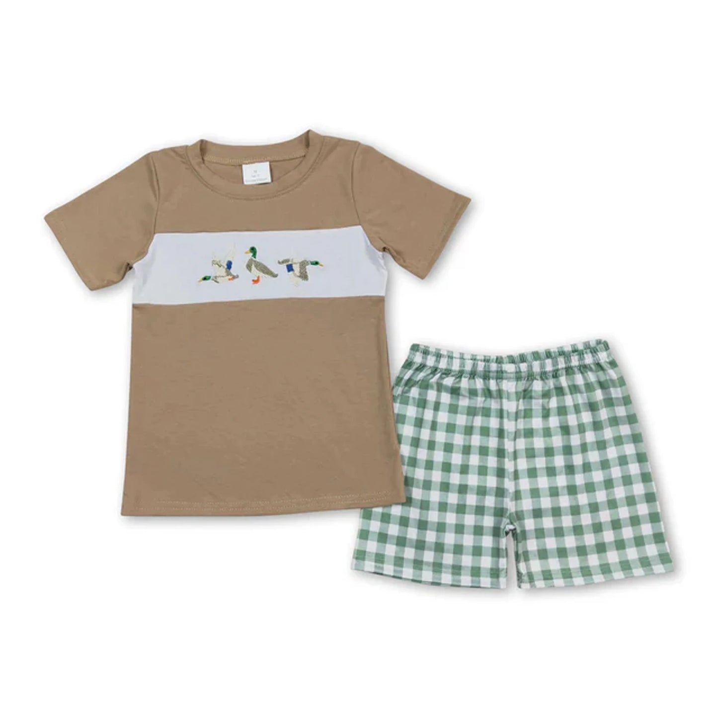 Toddler Boy Summer Set With Printed Tee And Shorts