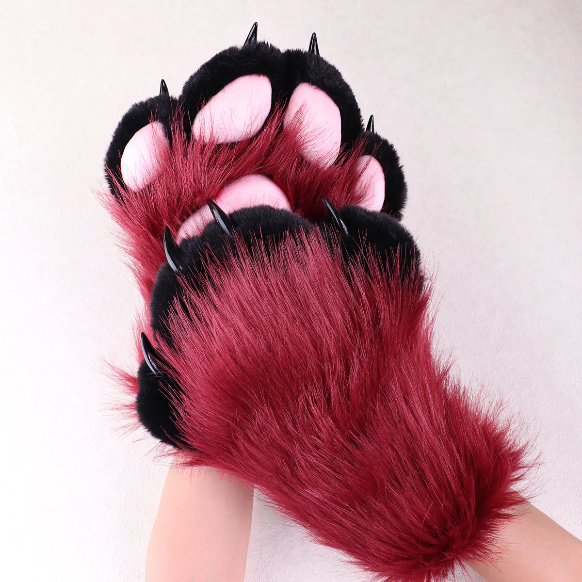 Faux Fur Animal Claw Gloves For Cosplay Costume Party