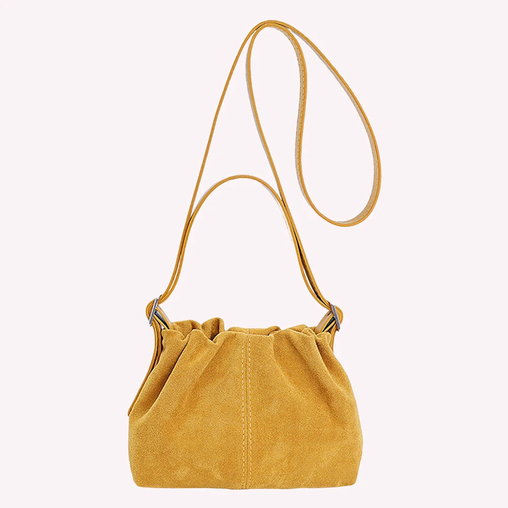 APWIKOGER Women Faux Suede Crossbody Bag With Adjustable Strap