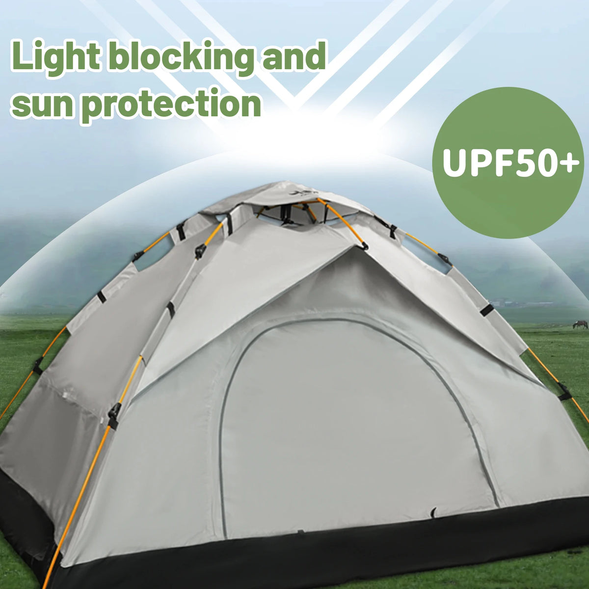 Pakicetus Instant Pop Up Dome Tent For Camping Outdoors