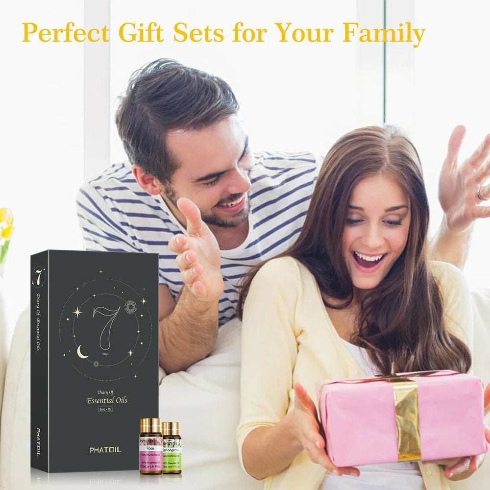 PHATOIL Essential Oil Gift Set For Aromatherapy And DIY Crafts