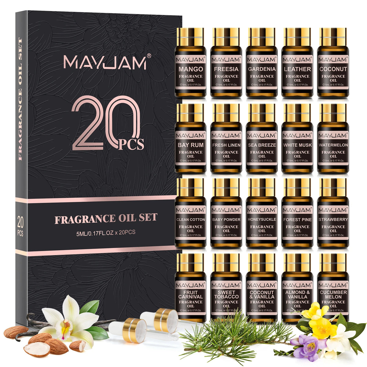 MAYJAM Fragrance Oils Set For Diffusers Candles And Soap Making