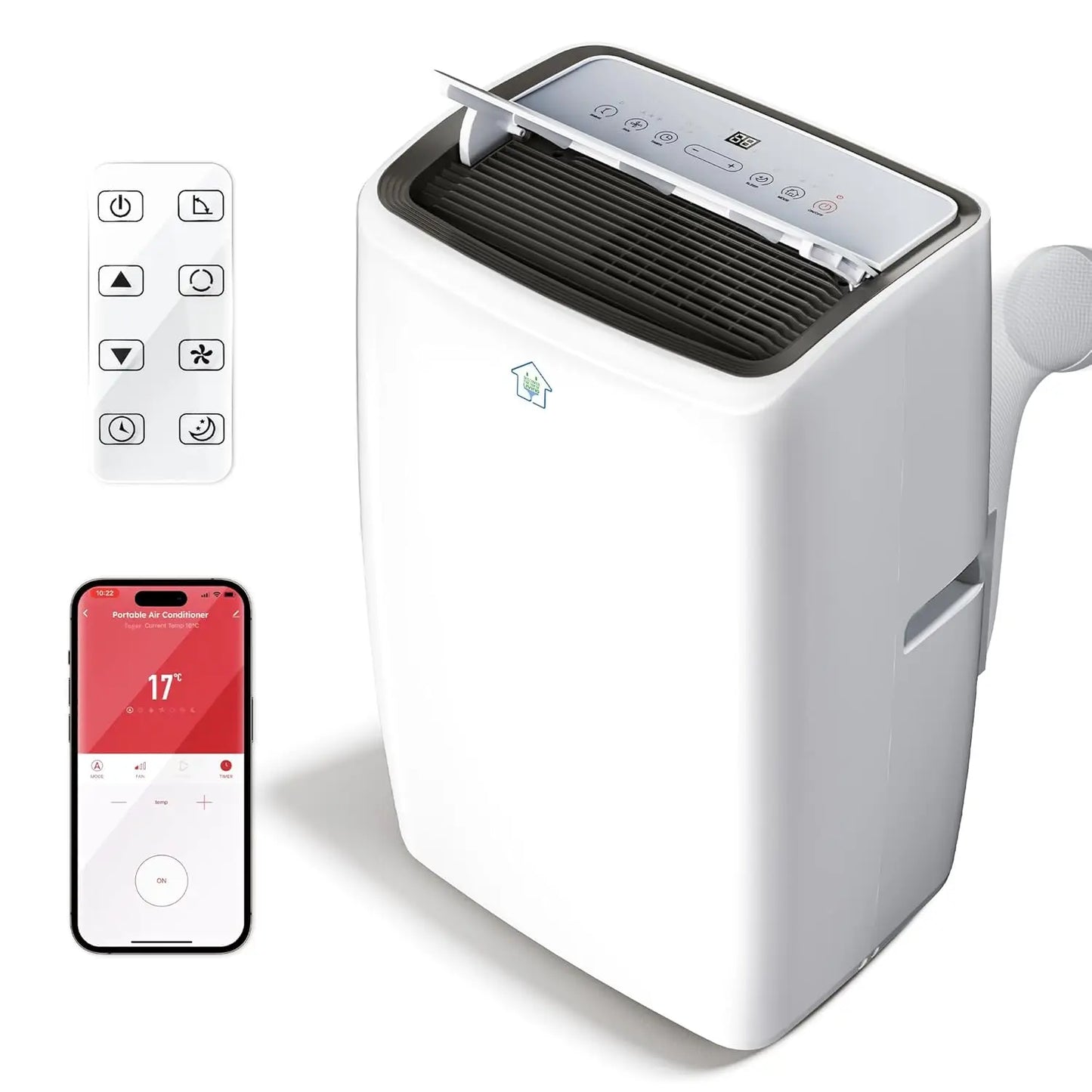 Portable 14000 BTU Smart Portable Air Conditioner With App