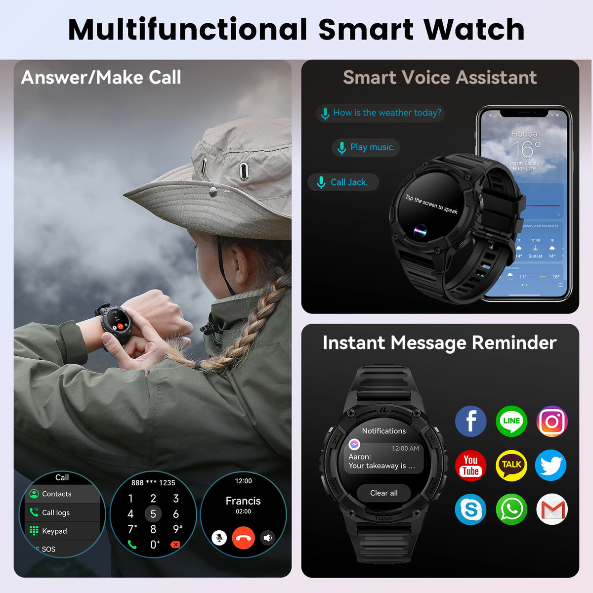 Kospet Tank S2 Gps Smartwatch Featuring Altimeter And Amoled Screen