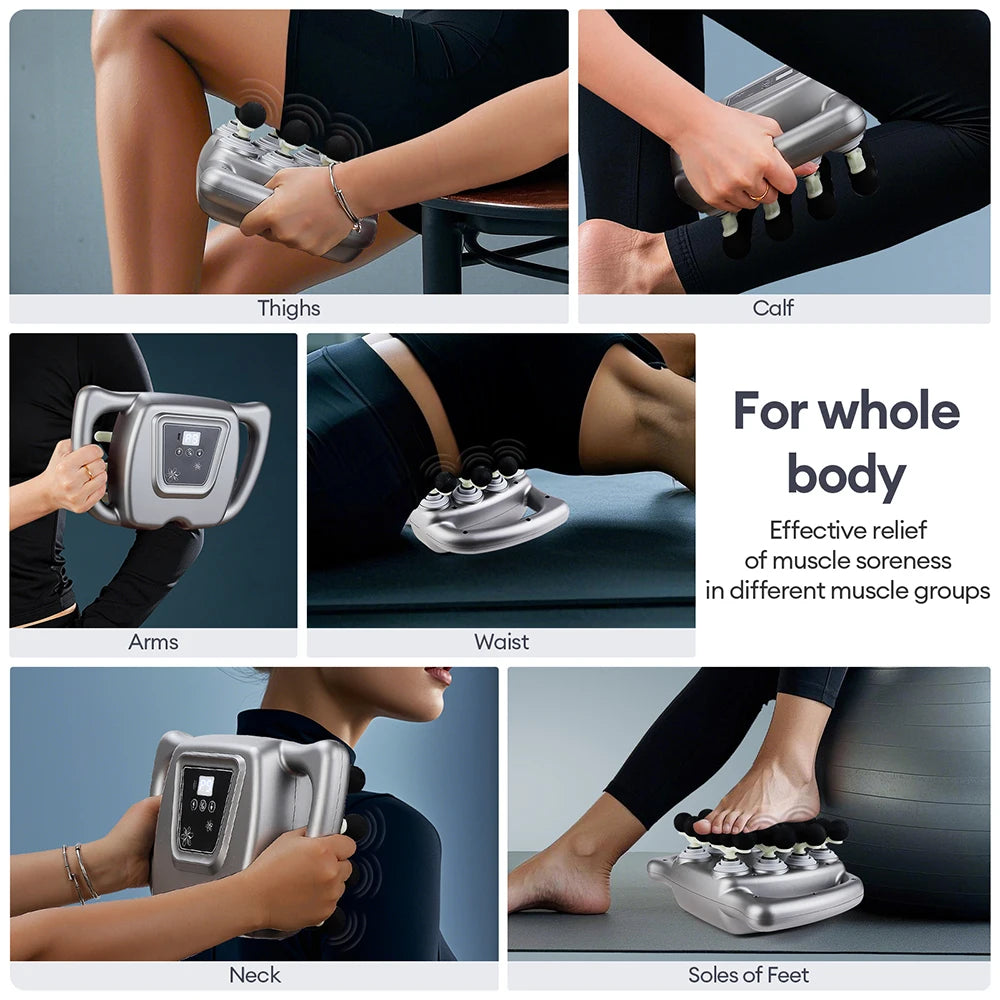 ForeverLily 24 Head 9 Mode Rechargeable Muscle Massage Gun