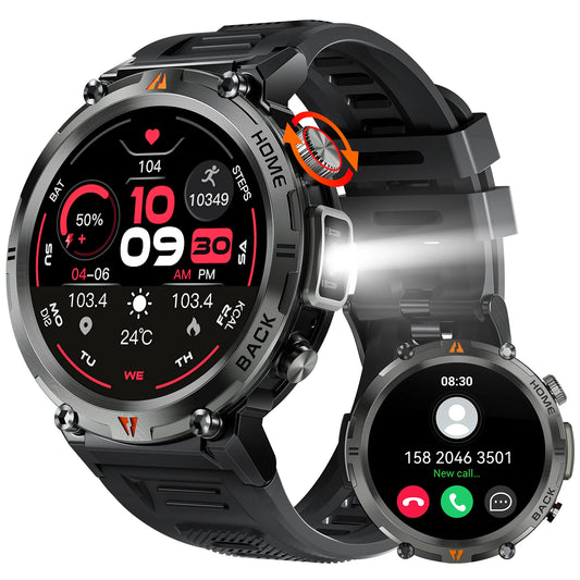 LaNikar KE3 Bluetooth Call Smartwatch For Men With Touch Screen