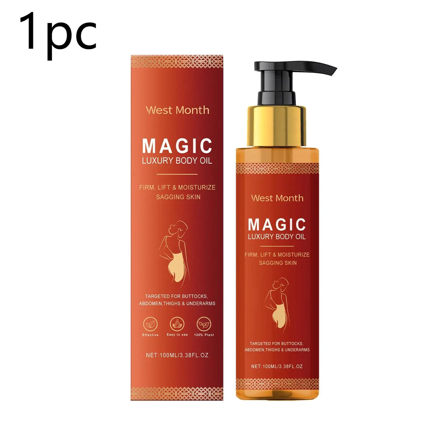 West Month Firming Body Oil for Glowing, Hydrated Skin
