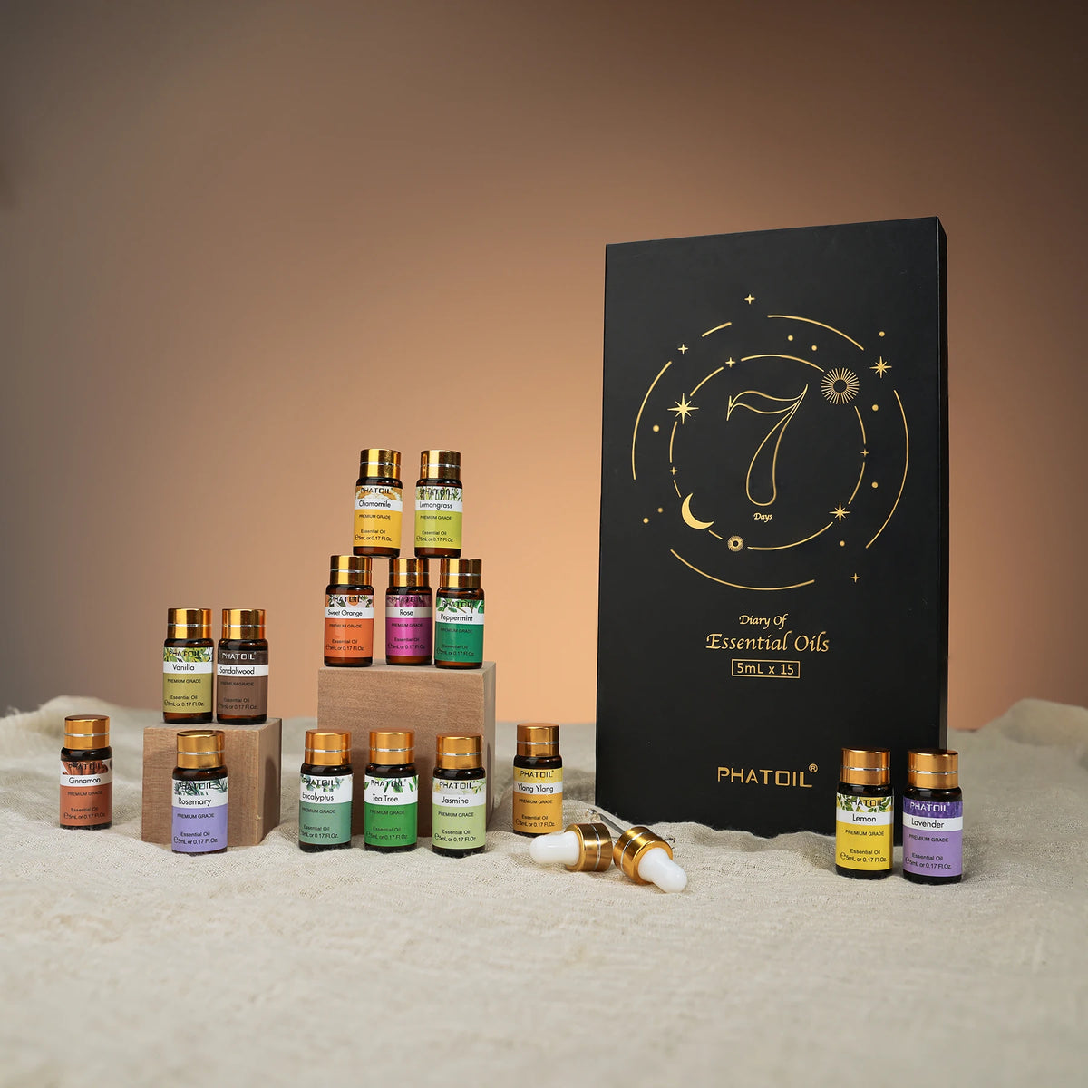 PHATOIL Essential Oil Gift Set For Aromatherapy And DIY Crafts