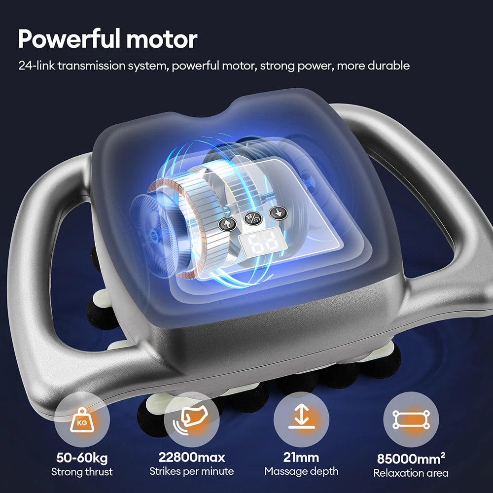 ForeverLily 24 Head 9 Mode Rechargeable Muscle Massage Gun