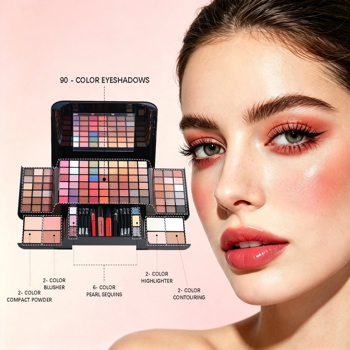 Complete All In One Makeup Set For Full Face Beauty