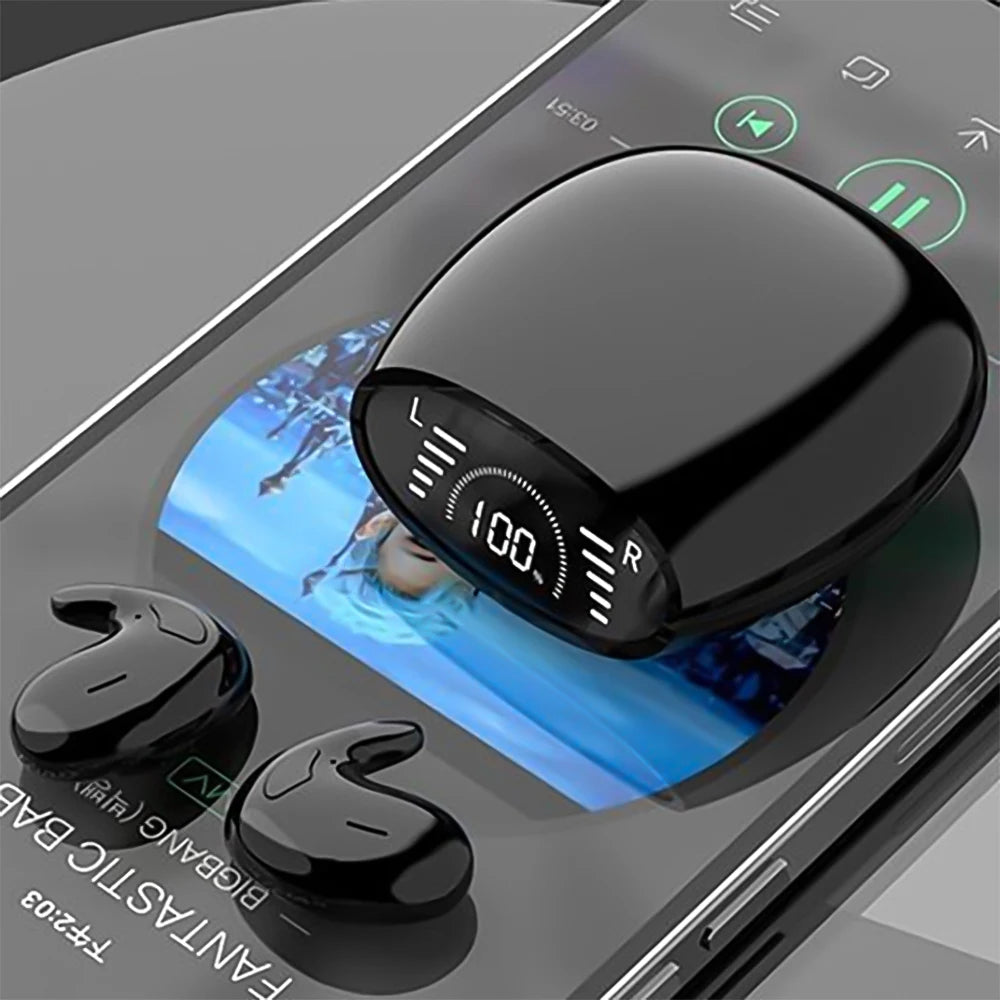 Shuke Ultra Thin Sleep Headphones Wireless Bluetooth Rechargeable Earbuds
