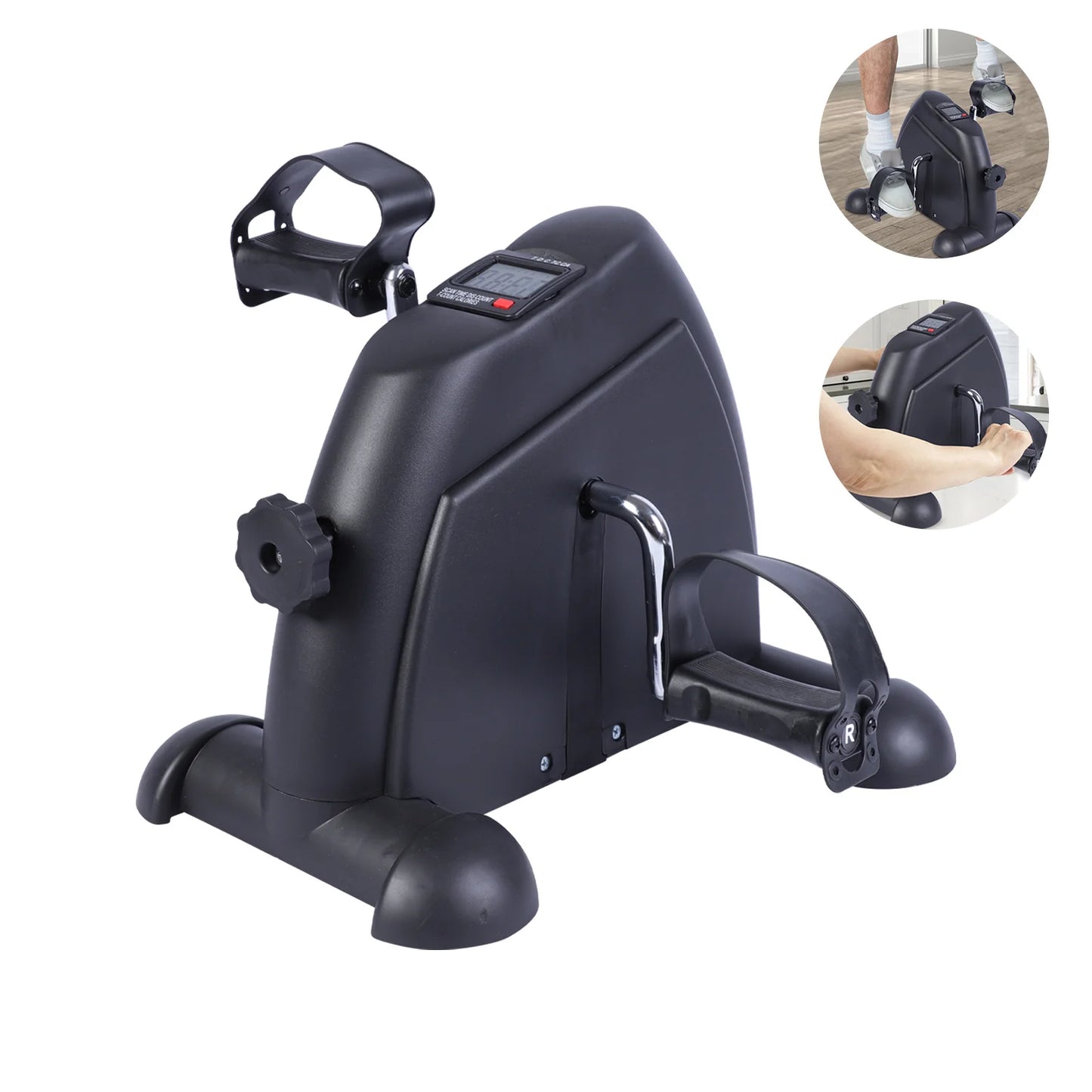 Mini Under Desk Pedal Exerciser With LCD Screen Display