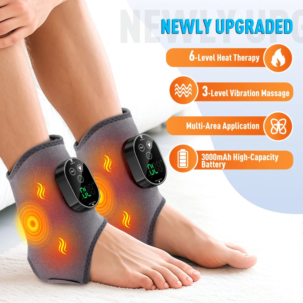 Pastsky Electric Ankle And Wrist Heating Vibration Therapeutic Massager