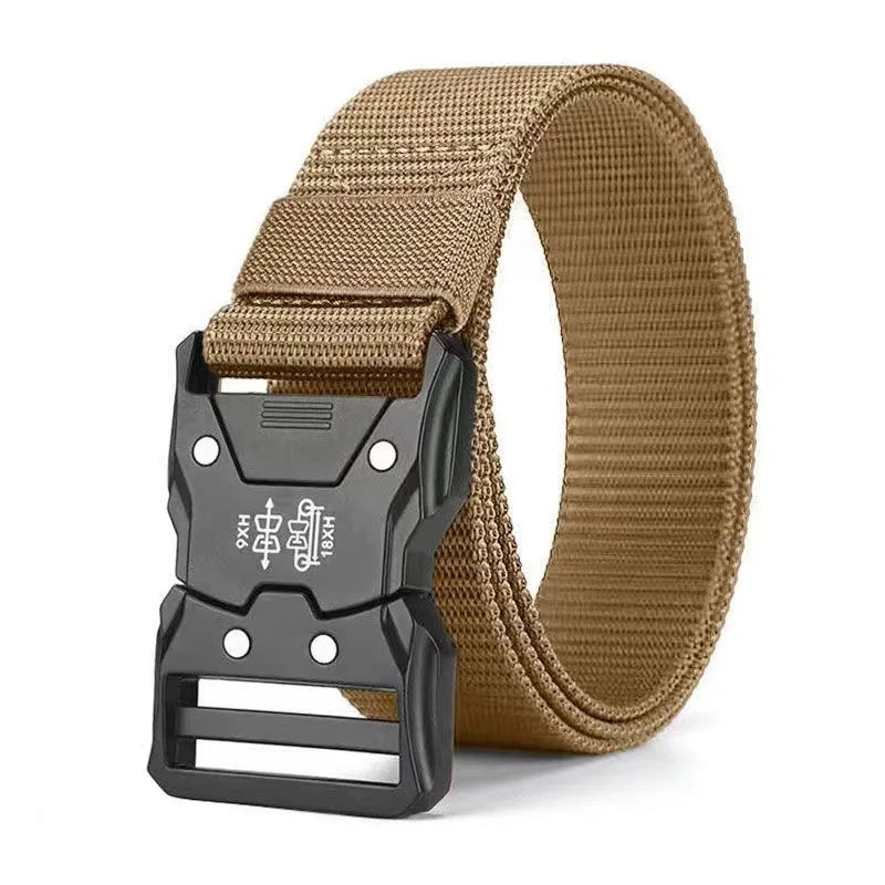 Canvas Tactical Belt Unisex Military Style for Outdoor Use