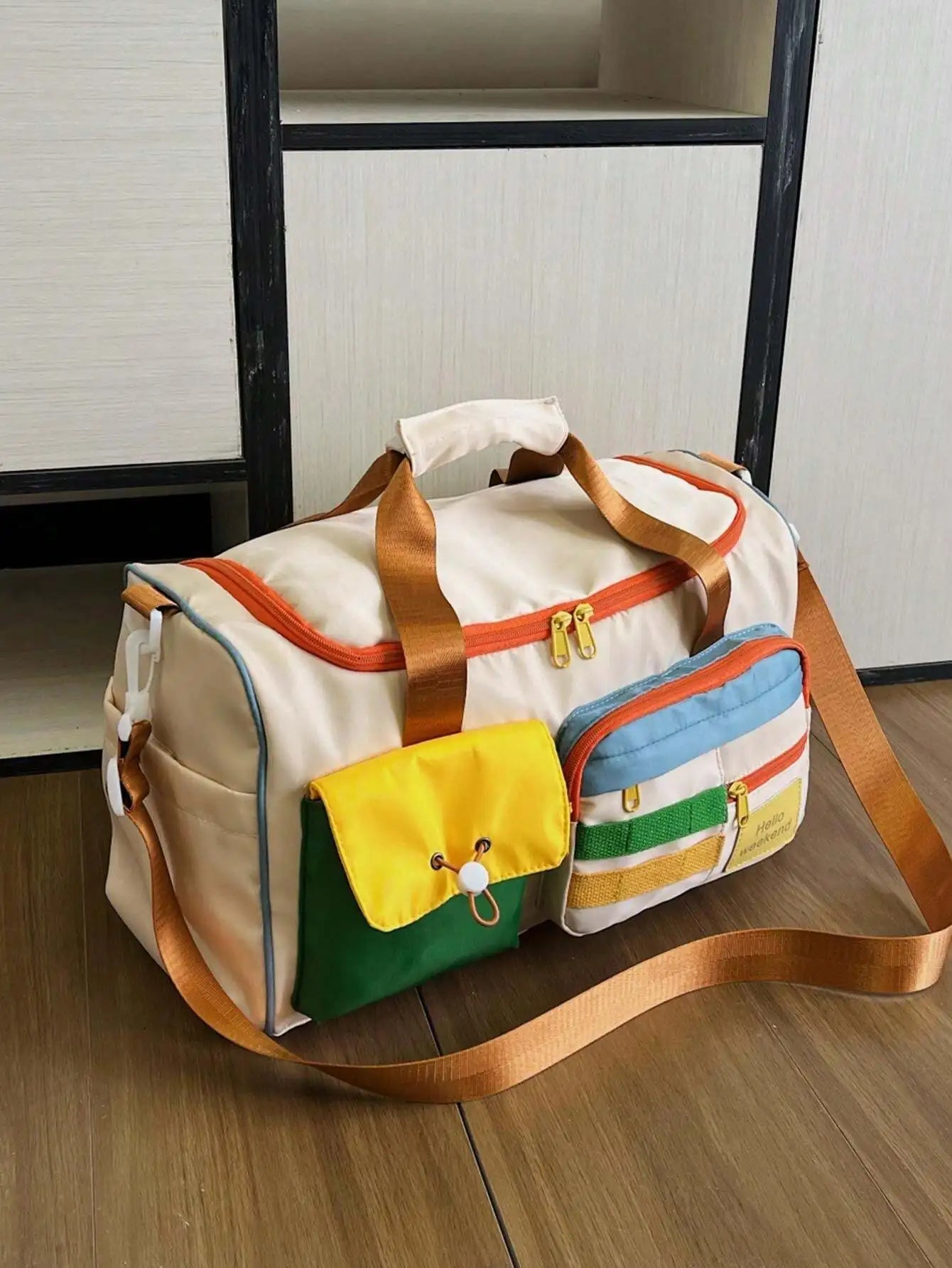 Campus Style Lightweight Luggage Set With Foldable Design And Dry Wet Separation