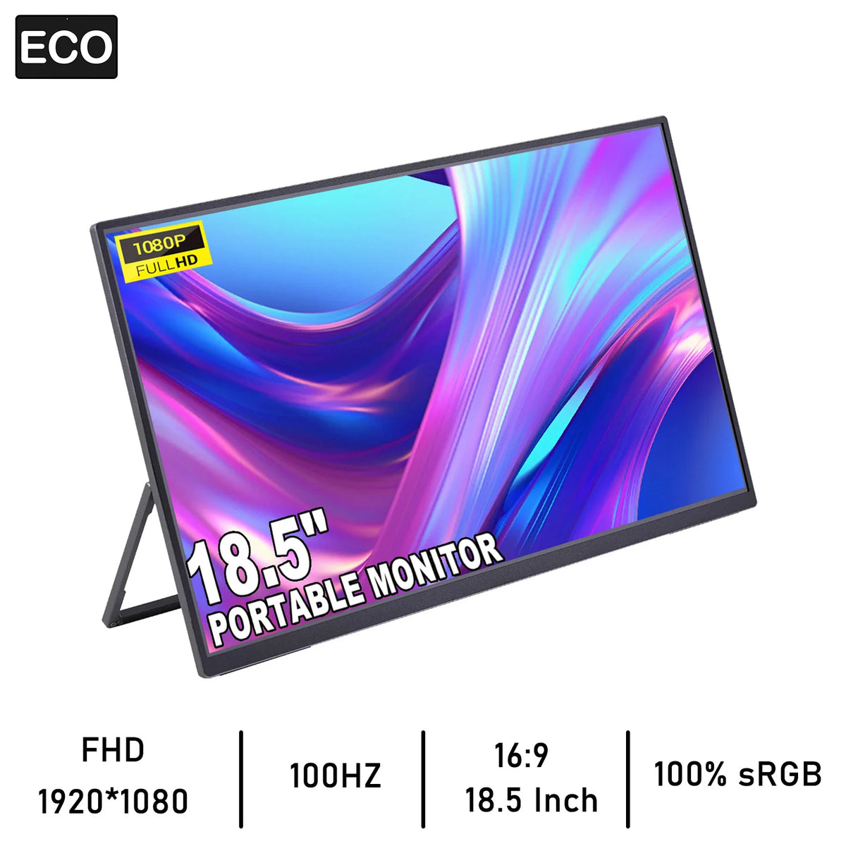 Ecooper Dual Screen Portable Monitor for Computers and Gaming Consoles