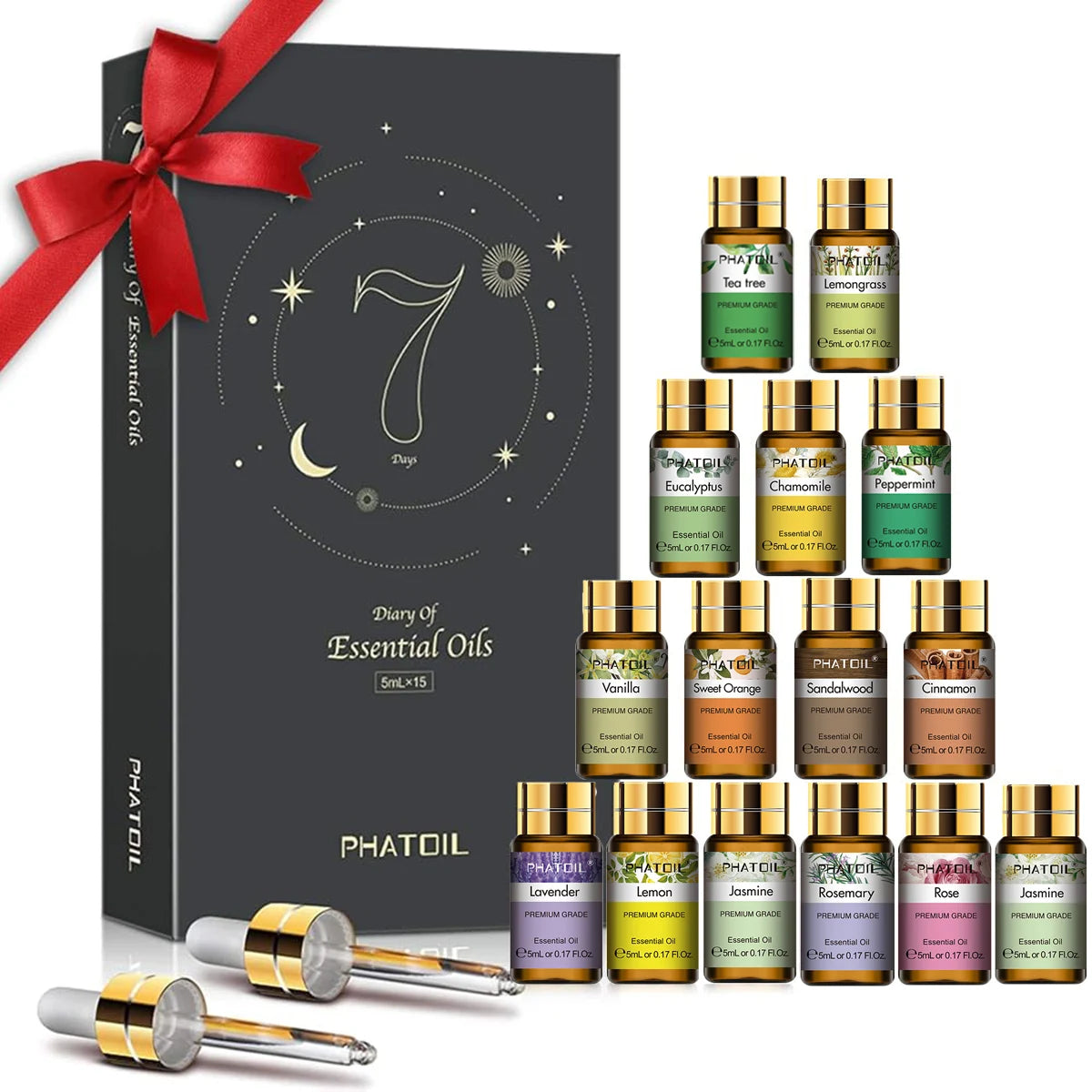 PHATOIL Essential Oil Gift Set For Aromatherapy And DIY Crafts