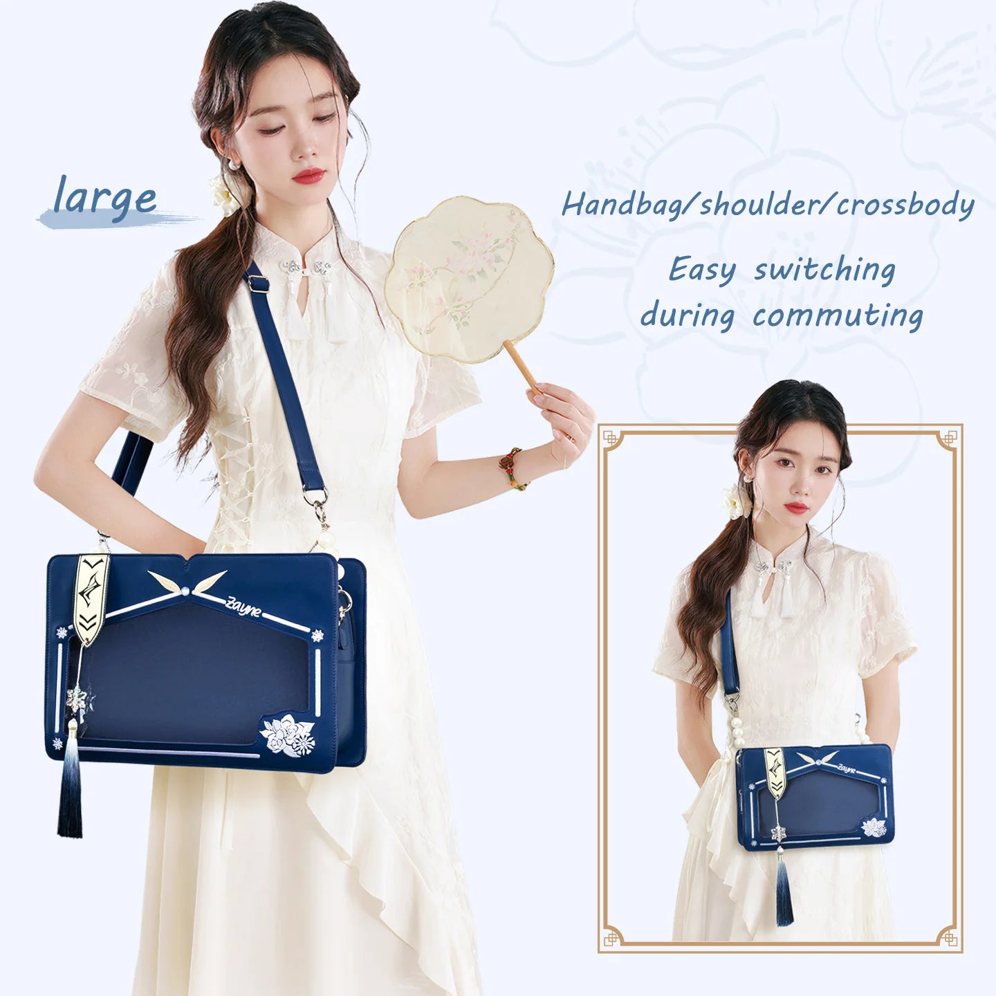 Kabaqoo Love And Deepspace Shoulder Bag Women Embroidered