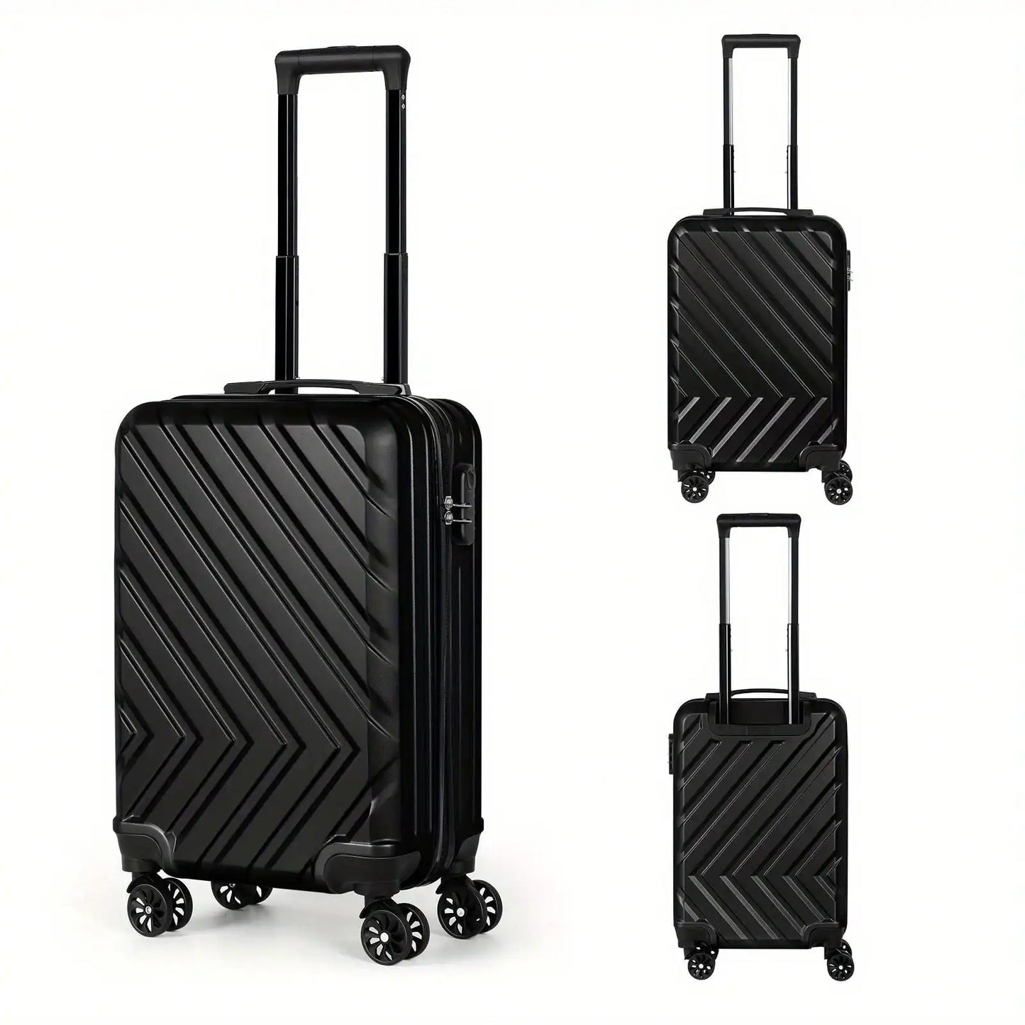 ABS Trolley Luggage Case With Spinner Wheels And Customs Lock