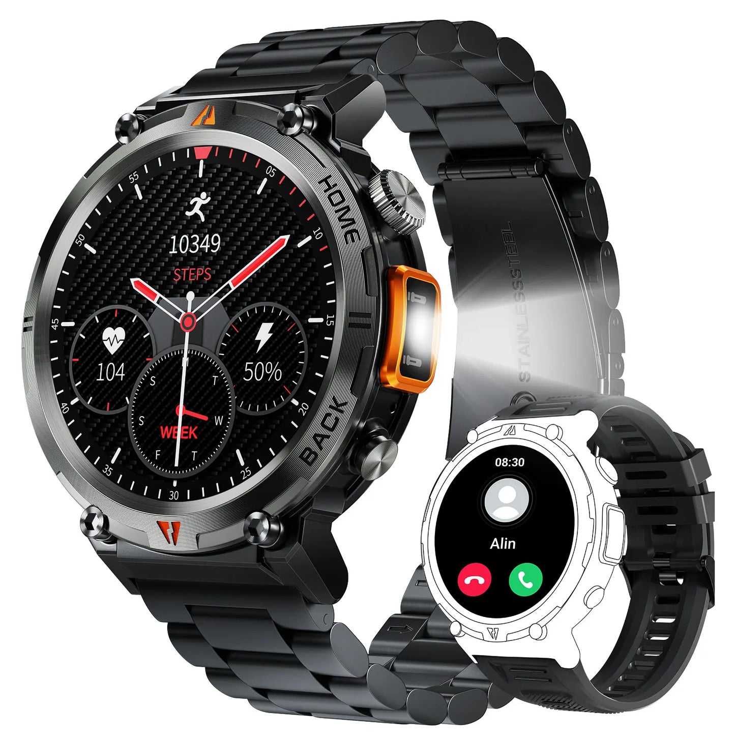 LaNikar KE3 Bluetooth Call Smart Watch For Men With Screen
