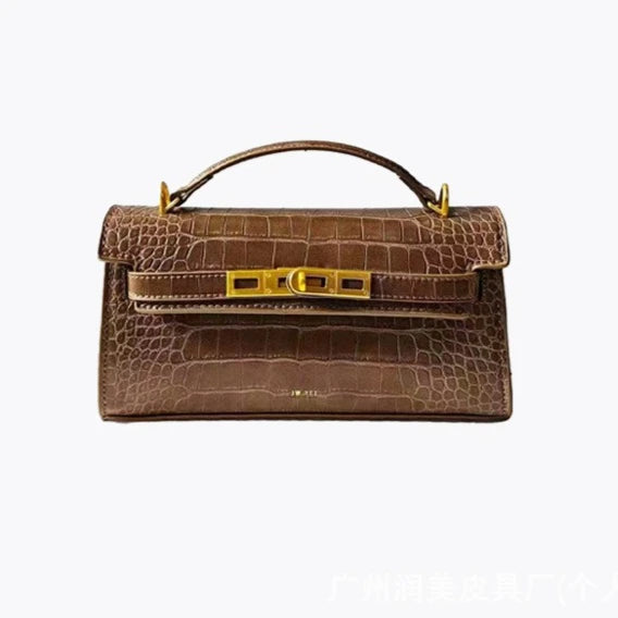 JW PEI Noor Mini Crocodile Embossed Top Handle Satchel Purse